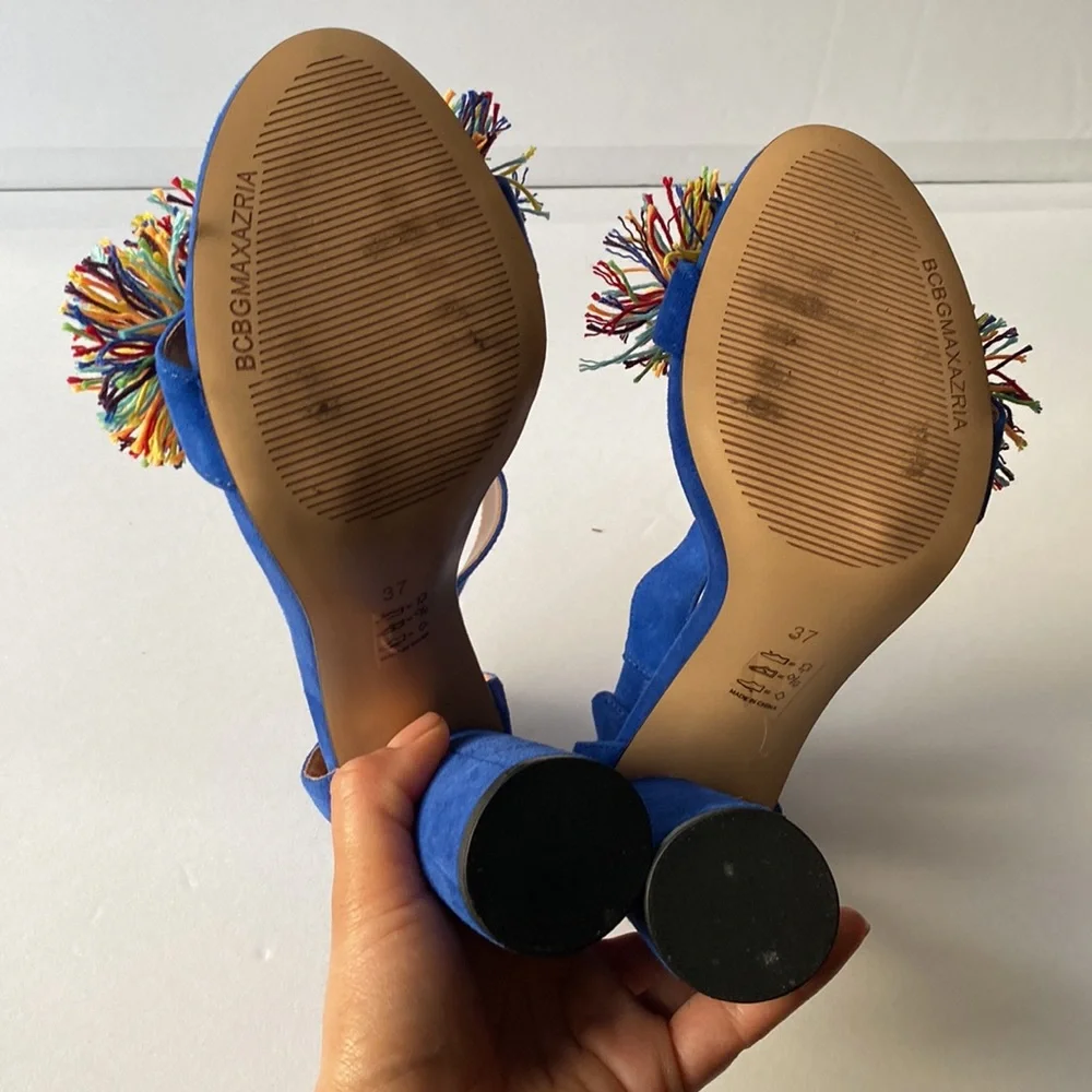 BCBGMaxAzria Blue Elegant Heels - Picture 5 of 7